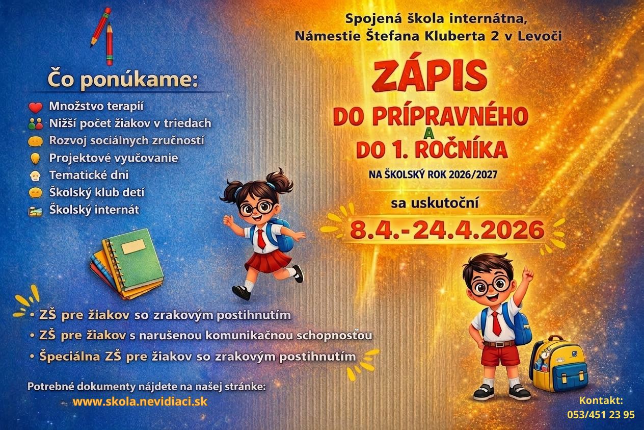 Zápis do prípravného a do 1. ročníka